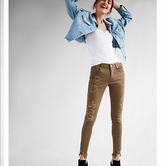 🎁NWT EXPRESS STRETCH ANKLE JEAN - Picture 2 of 8